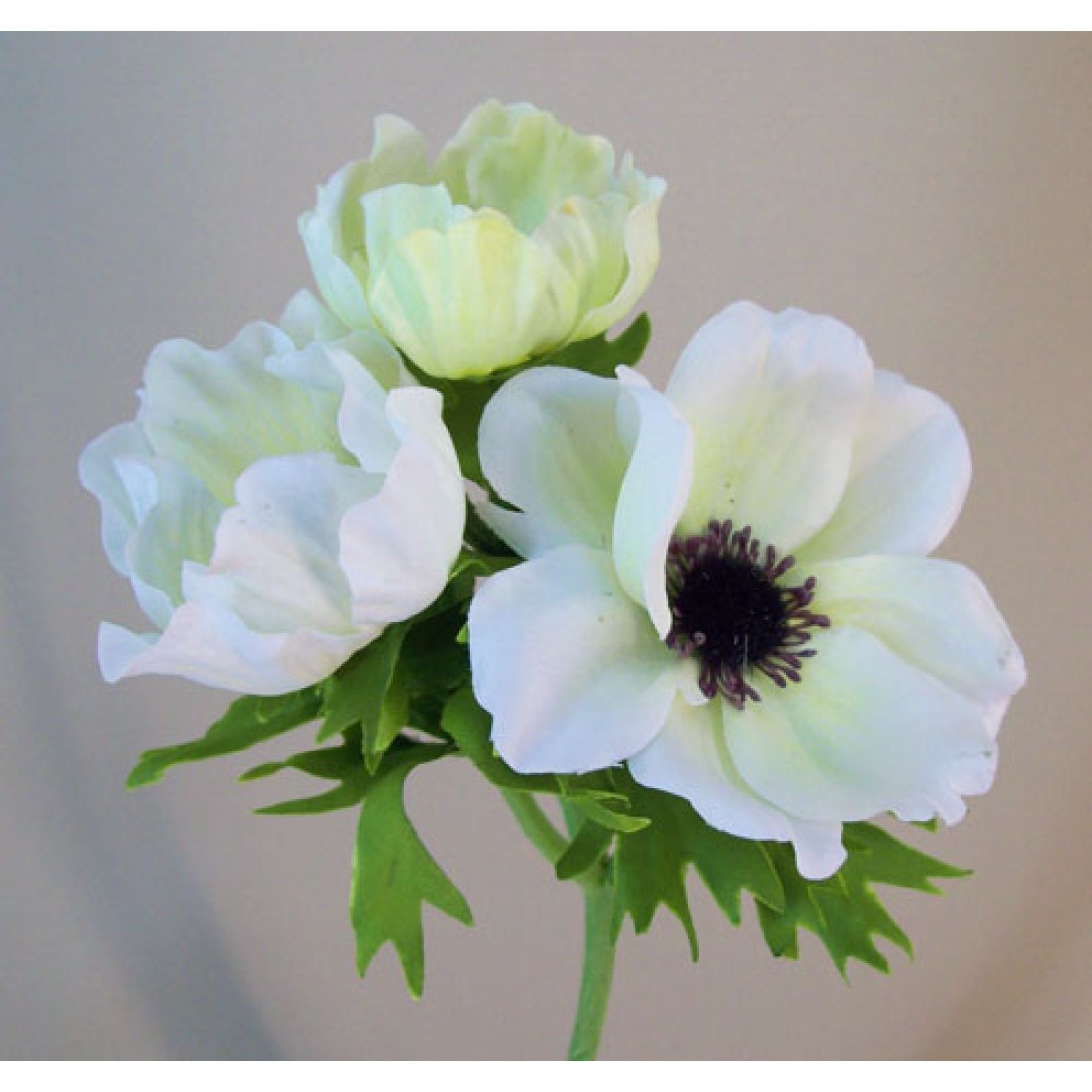 Anemones White 45cm Artificial Flowers
